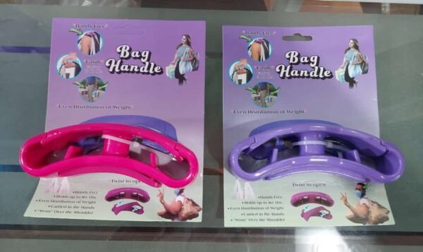 One-piece soft handle plastic bag holder to save effort and avoid hand fatigue (random color) - Image 2
