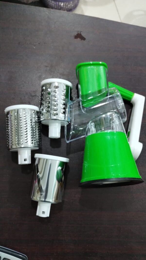 Manual Vegetable Cutter Slicer Multifunctional Round Slicer Gadget Multifunction Kitchen Gadget Food Processor Blender Cutter( random color ) - Image 3