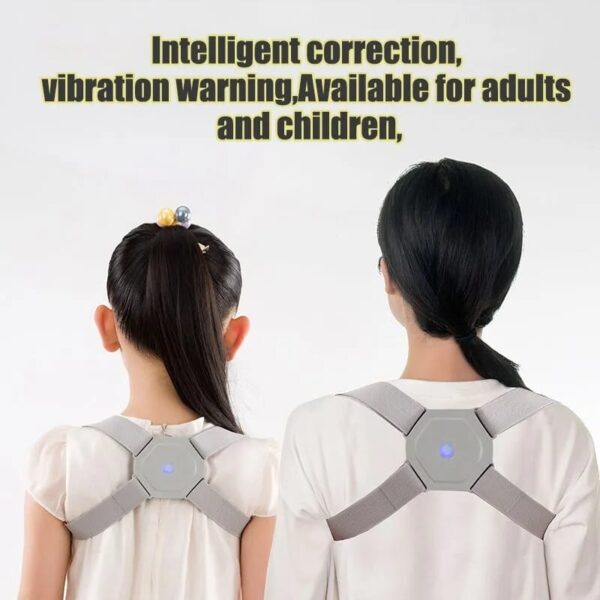 Posture Corrector With Counting Function, Back Brace With Intelligent Sensor Vibration Reminder, Posture Trainer Improve Slouch, Prevent Humpback, Relieve Back Pain For Kids/women/men  / Rechargeable  Adjustable with any size (Random Color) - Image 3