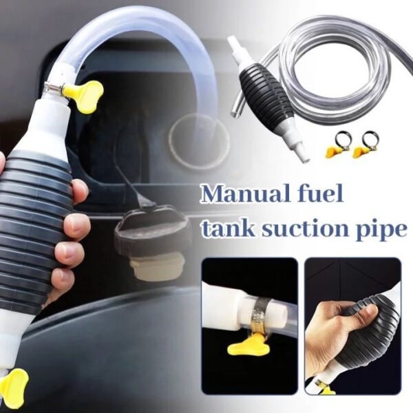 (2 Meter) - Multipurpose Liquid Transfer Pump | Portable Manual Oil, Water, Fuel Hand Transfer Pump