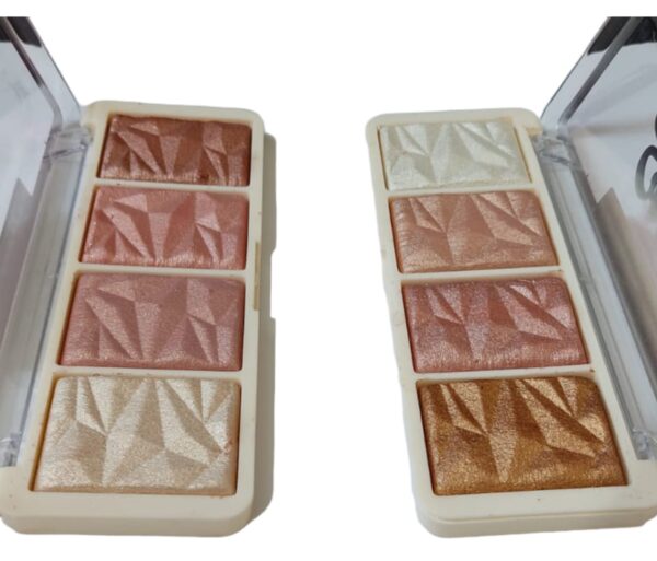 HUDABOMEI Strabing  HIGHLIGHTER PALETT & PALLET ILLUMINATRICE ( IMPORTED ) - Image 4