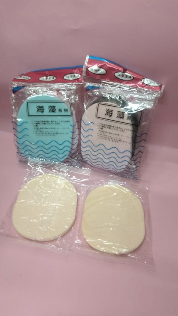 pack of 12 Facial Sponge Scrub puff (Random Color) - Image 6