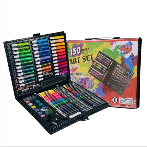 150 Pieces Colorkit Artset | Art Crayons Painting Gift Box Set Watercolor Pen Set (Random Color) - Image 2