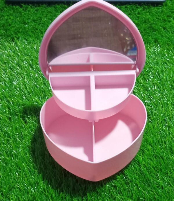 Heart-shaped Jewelry Box for Baby Girls Makeup Box - Image 2