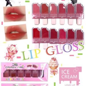 (Pack of 6 ) Crazy Girl Ice cream Matte Lipgloss,