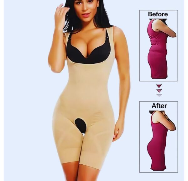 Slim N Lift Full Body Shaper For Female  | Tummy Control Thigh Slimmer Shape wear (Adjustable Standard size) - Image 3