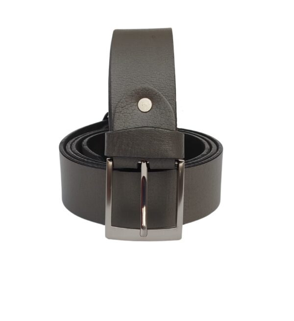 Men Buffalo leather belt grey color | Waist Belt for boys & Mens (Grey)