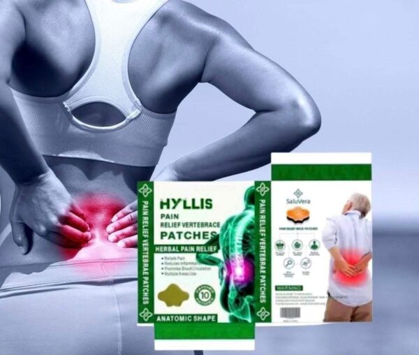 HYLLIS Pain Relief Patches - 10 Neck Pain Patches / Safe & Natural Neck & Back Pain Relief Products