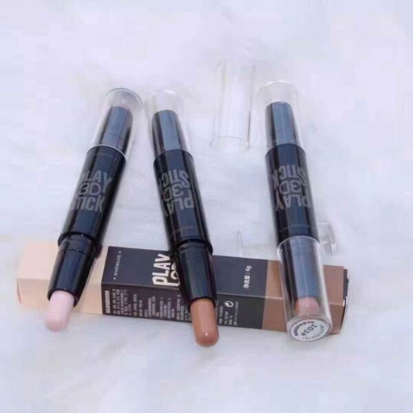 Concealer Stick Double-end Highlight Stick,Contour Stick 2 in 1 Body Face Nose Concealer Contouring Pen