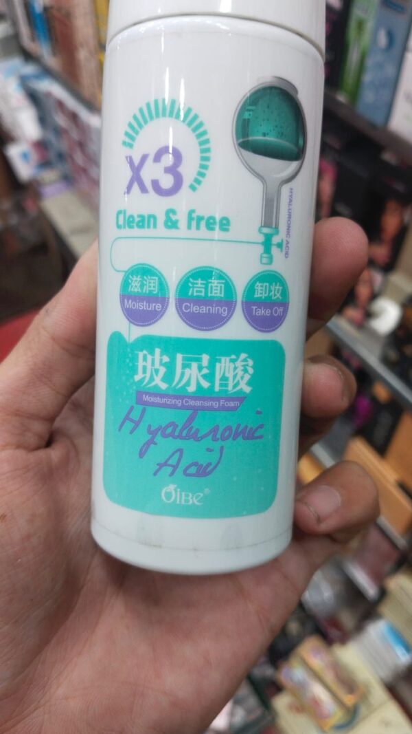 X3 Clean & free Moisturizing Cleansing Remover Hyaluron Acid - Image 2