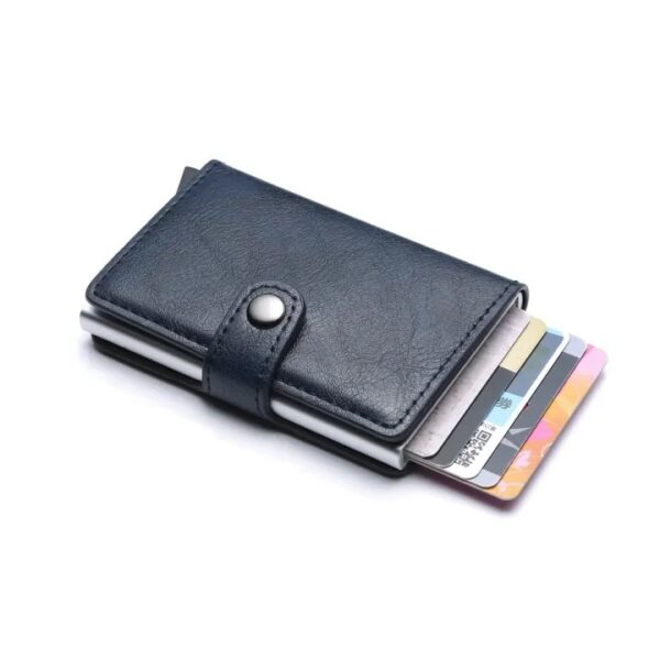 Leather Wallet & Pop up card holder  for Men and Women  (random color) - Image 17