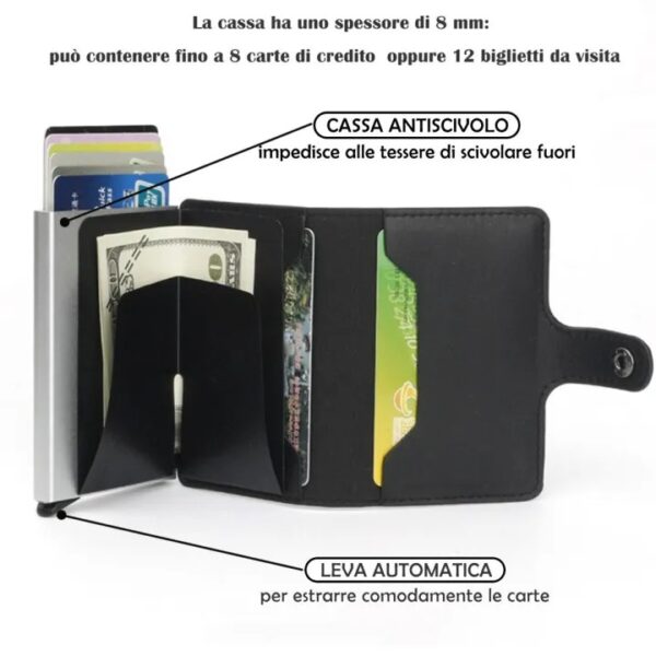 Leather Wallet & Pop up card holder  for Men and Women  (random color) - Image 16