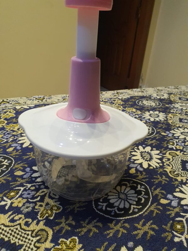 Manual Food Chopper, Multifunctional Vegetable Cutter, Speedy Chopper, Hand Press Manual Speedy Chopper, Multifunctional Vegetable Cutter - 2L - Image 2