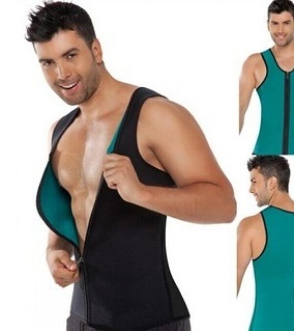 Hot Shapers Slimming Zipper body Shaper Instead SlimShirt for Men - Image 3