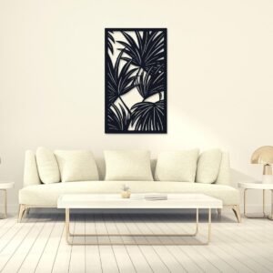 5 leave wall art Wall Art | Wall Decor Wall frame I Wall frame for bedroom I black color