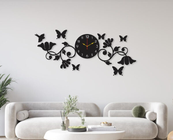  New Beautiful butterfly clock | clock Style Modern Design Decoration Quartz