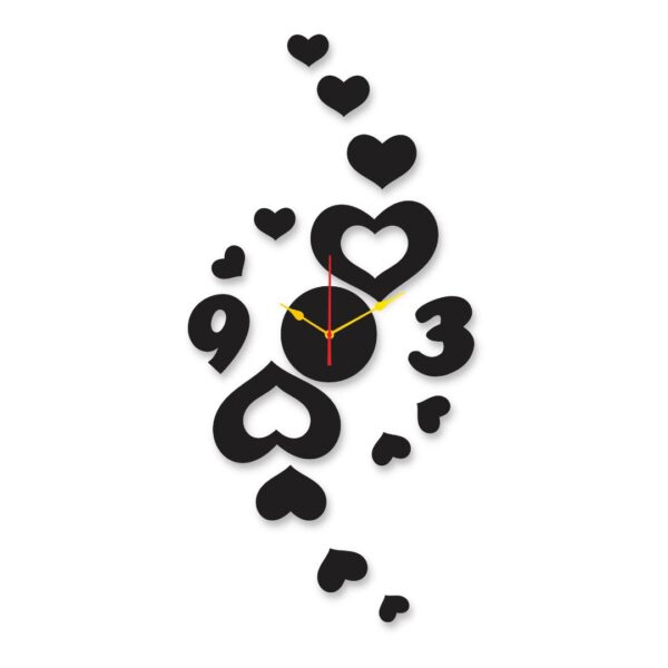 Three Nine heart  clock | clock Style Modern Design Decoration Quartz - Image 2