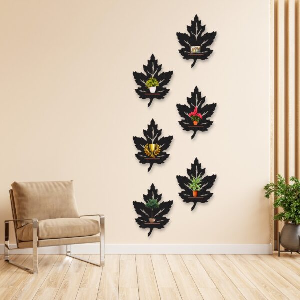 Leaf Hangin Pack of Six wall art Style Modern Design Decoration