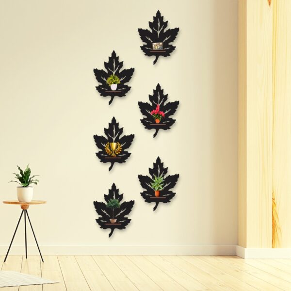 Leaf Hangin Pack of Six wall art Style Modern Design Decoration - Image 2