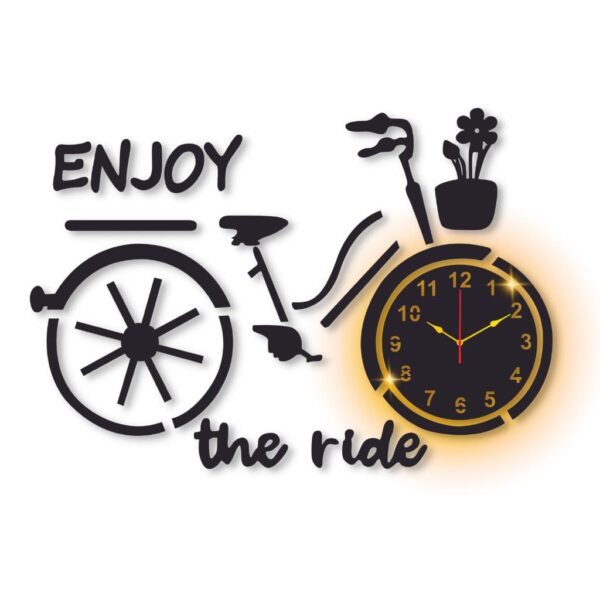 Enjoy the ride clock with light DIY clock