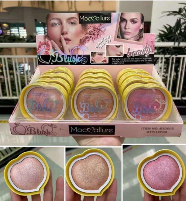 1 pcs Mocoallure Beauty Blush(ES-3002) (RAndom Shade)