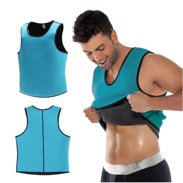 Hot Shapers Slimming Shirt Zipper Body Shaper Instead Slim Shirt For Men Black - Image 8