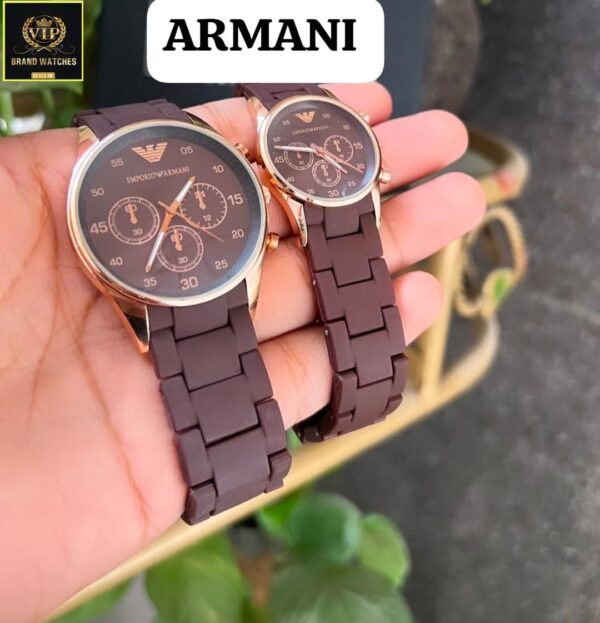 AA1 emporio armani couple watch ,Stylish  Watch Adjustable Strap - Image 5