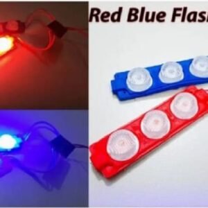 Red and Blue Flasher Light Universal Product For Car and Motorcycle