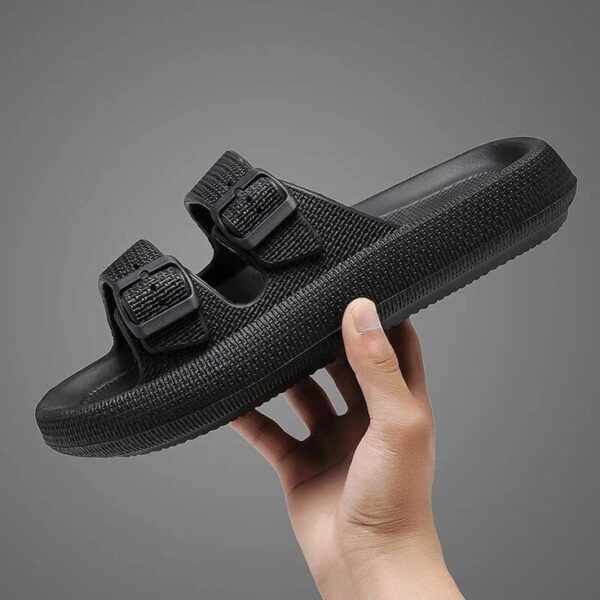 Slippers for Men - Cloud Slides Double Buckle Adjustable - Image 4