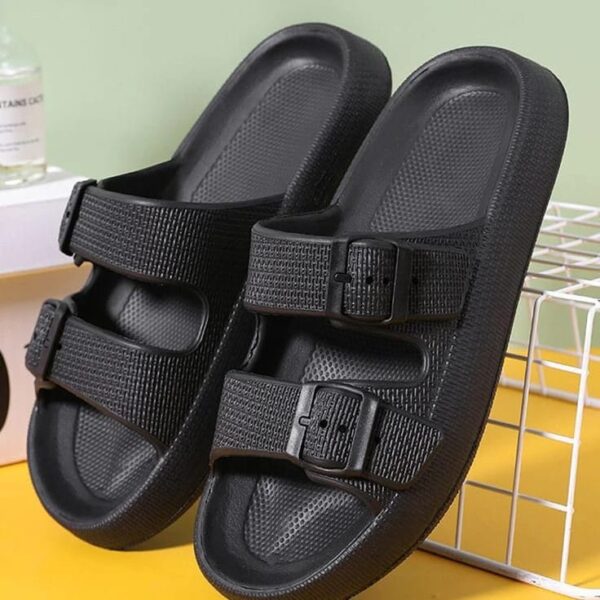 Slippers for Men - Cloud Slides Double Buckle Adjustable - Image 2