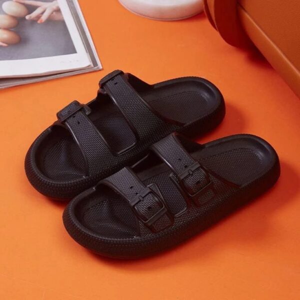 Slippers for Men - Cloud Slides Double Buckle Adjustable - Image 6