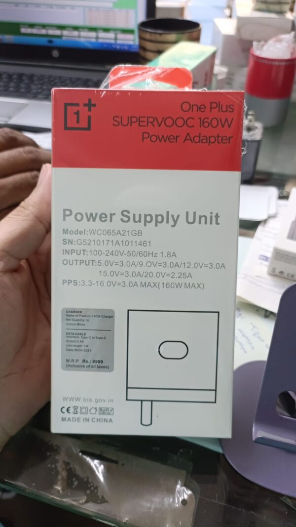 One 1+ plus 160W SuperVOOC Super Fast charging with Type C TO C Charging Cable Flat Pin - Image 10