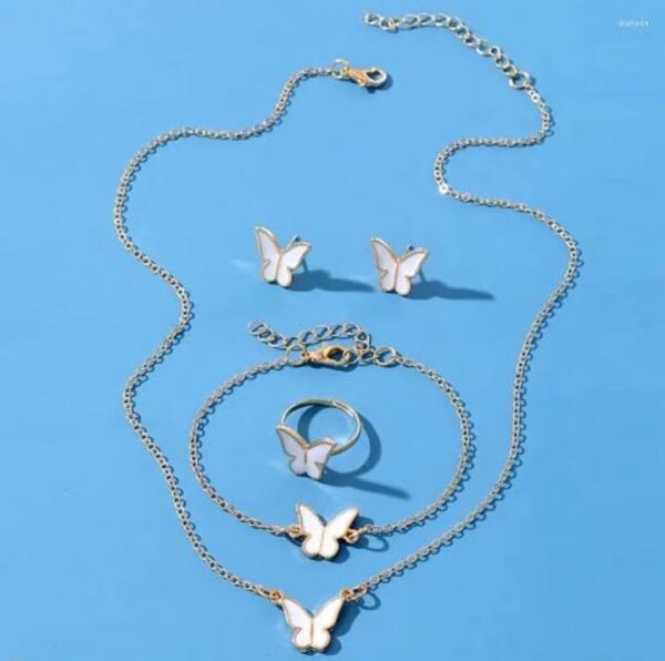 Butterfly Set Pack Of 4 ( White)