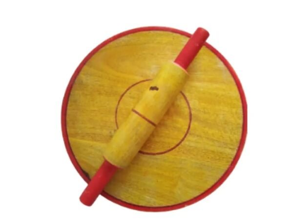 Wood Chakla with belan, Roti Maker, High Quality Making Chapati at Home, Chapati Maker, Wood Rolling Board and Rolling pin set - Image 3