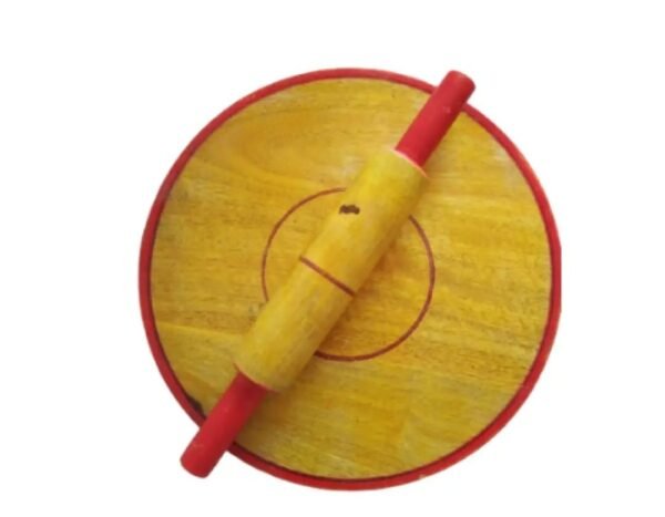 Wood Chakla with belan, Roti Maker, High Quality Making Chapati at Home, Chapati Maker, Wood Rolling Board and Rolling pin set - Image 5