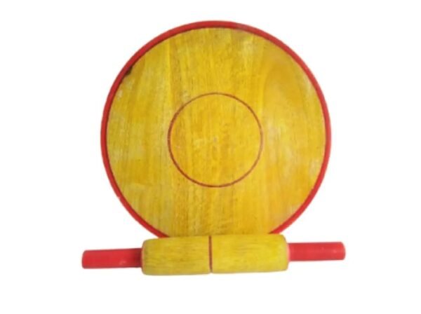 Wood Chakla with belan, Roti Maker, High Quality Making Chapati at Home, Chapati Maker, Wood Rolling Board and Rolling pin set - Image 4