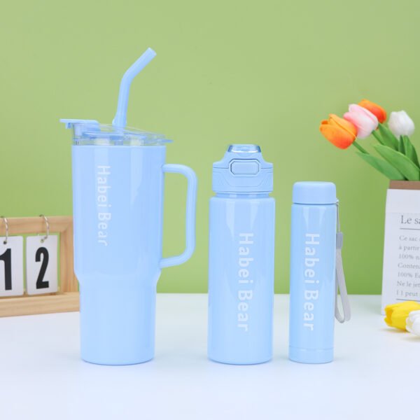 3pcs bottle set with straw (random color) - Image 5