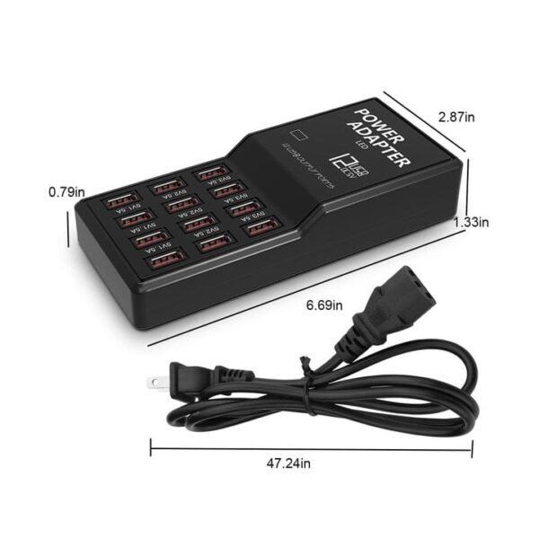 12 Ports USB Charger Station 12AMP  USB Charging - Image 6