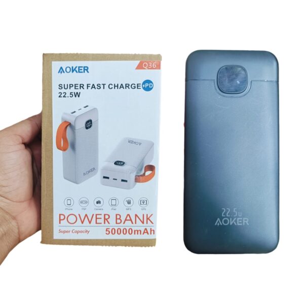 Lot Imported Power Bank AOKER 50000 mAh Super Fast Charging 22.5W - Image 5