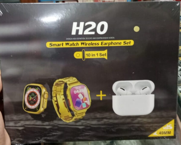 H20 Smart Watch Wireless Earphones Set 10 in 1 Strap - Image 3