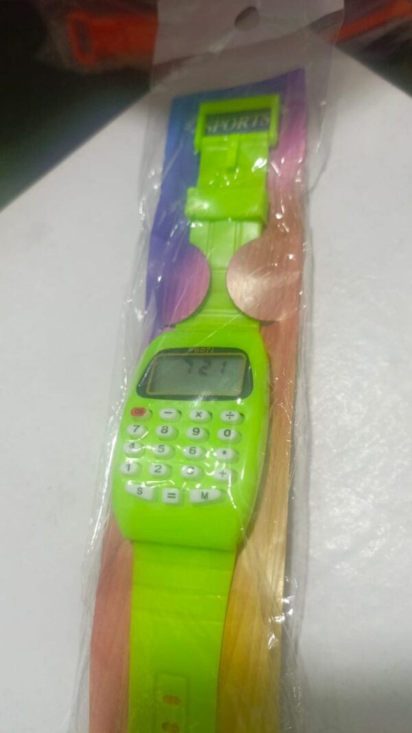 LED Calculator Watch for Boys Girls(without box ) (random color) - Image 2