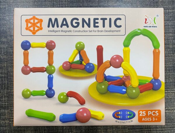 25 pcs Magnetic Blocks Toy for Kids | Magnetic bar blocks  Educational and Stimulating Magnetic Toy for Kids - Image 3