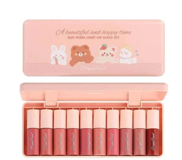 (10 Lipglosses) Dragon Ranee Lipglosses Korean Lip Gloss - Image 8