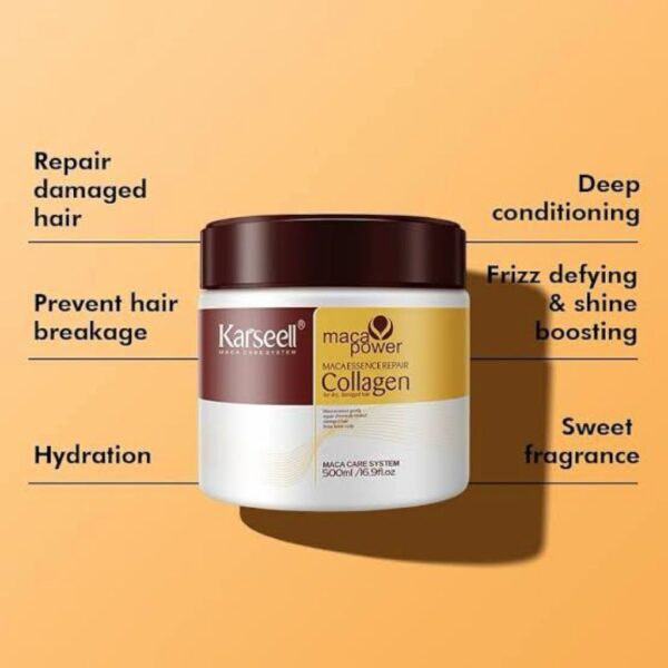 Karseell Hair Repair Mask - Deep Conditioning for Dry Damaged Hair 500ml - Image 4