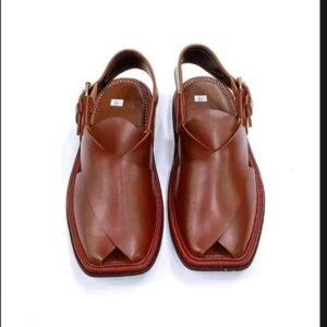 ( Brown ) Peshawari Traditional Chappal for mens pure leather handemade