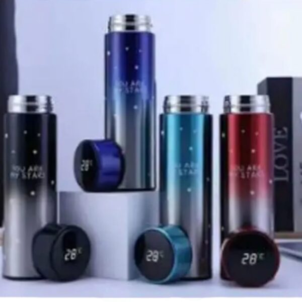 Stars Colorful smart LED Temperature Bottle (500ml) - Image 8