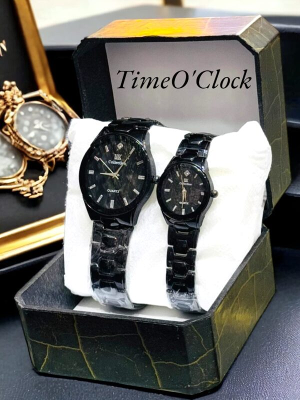 Luxury Couple Watch Round Shape Stainless Steel  For men And Women - Image 6