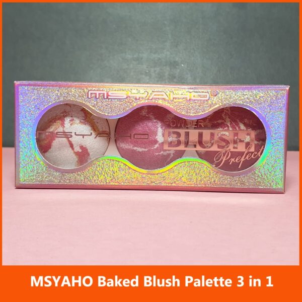 MSYAHO 3 in 1 Baked Blush Palette - Image 6