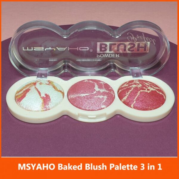 MSYAHO 3 in 1 Baked Blush Palette - Image 9