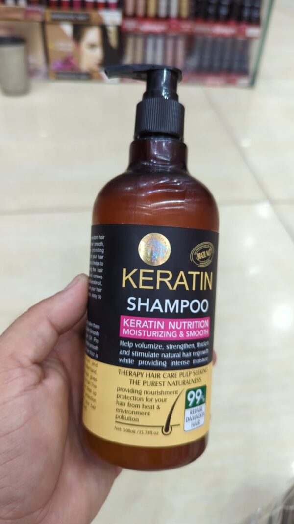 KERATIN SHAMPOO (500ML)  Hair Treatment - Image 3